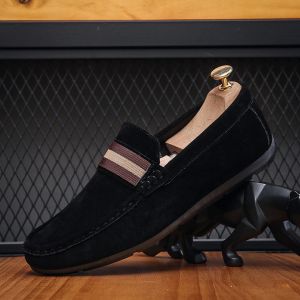 TOP MEN PH 2025 Slip-on loafers fashionable casual PU leather cross-border large size for Formal Attire flat Shoes