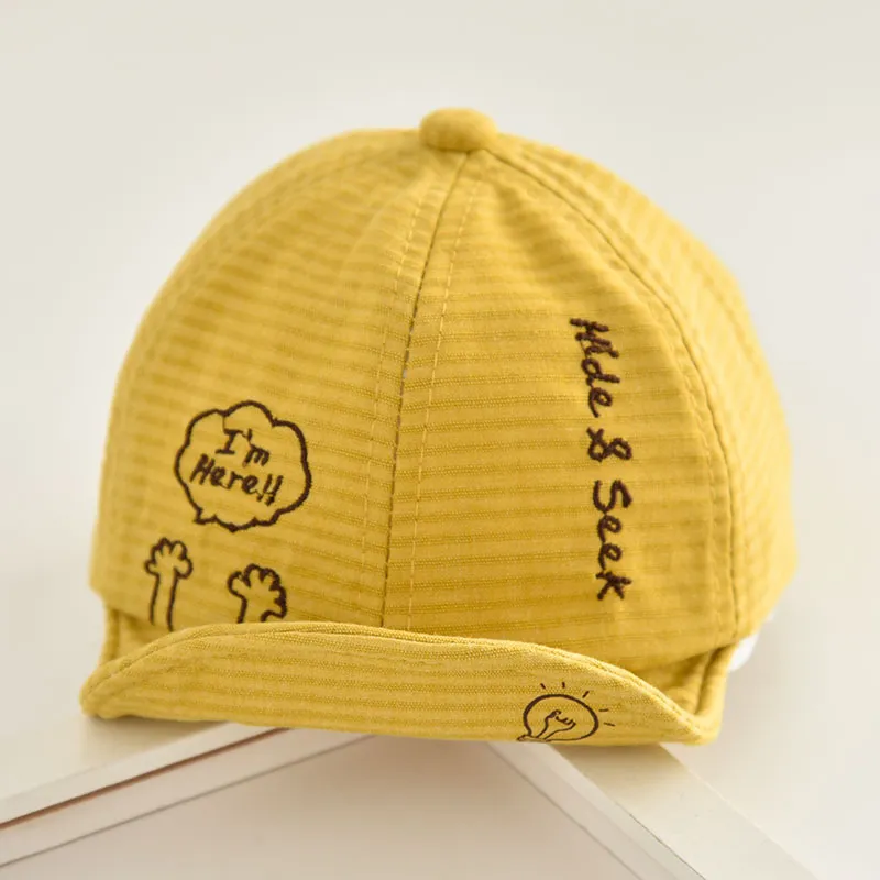Infant Spring Sun Hat Im Here Baby Boys Girls Cute Baseball Cap