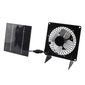 Monocrystalline Solar Panel Waterproof Exhaust Fan Cooling Ventilation Solution for Pet Houses Greenhouses and Sheds