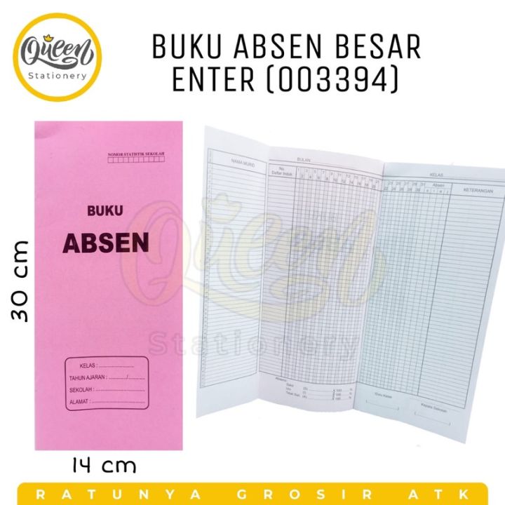 BUKU ABSEN BESAR SIECO (003394)/BUKU ABSEN MURID/BUKU PRESENSI KELAS