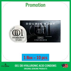 Double Body 001 Ultra-Thin Condoms with Hyaluronic Acid Lube Multi-Pack (10pcs)