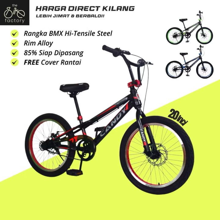20 Inch BMX Bicycle For Kids Age To 16 Alloy Sport Rims Bicycle