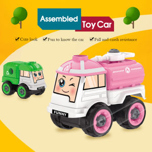Baby Car Toys Kids Children Construction Truck Toys DIY Educational Engineering Vehicle Collection Toy Abs Plastic Safety Durable Indoor Outdoor| DaQueen