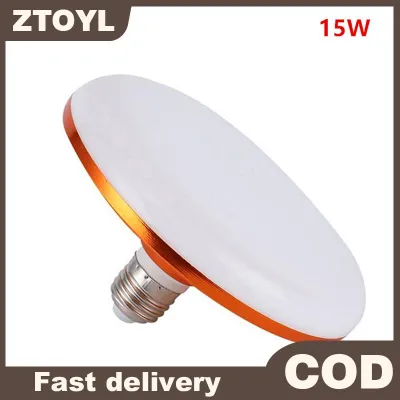 ZTOYL 220V LED bóng đèn E27 LED Đèn siêu sáng 15W UFO LED đèn trong nhà lạnh trắng chiếu sáng bảng đèn nhà để xe ánh sáng