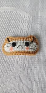 Kẹp tóc mặt mèo bằng len | Froid handmade