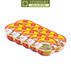 [SET 10 TÔ] - VIFON - Bánh đa tô Vifon hương vị Cua (có thịt cua thật) Bánh đa cua Vifon tô Bánh đa Vifon tô (125g/tô)