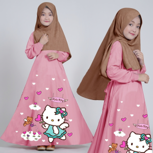 Gamis Anak Terlaris Usia 5-10 tahun Bahan Moscrepe Baju Muslim Anak