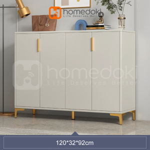 Homedoki Rak Sepatu / Lemari Sepatu Kayu / Lemari Kabinet Kayu Minimalis / Rak Sepatu Putih / Shoes Cabinet