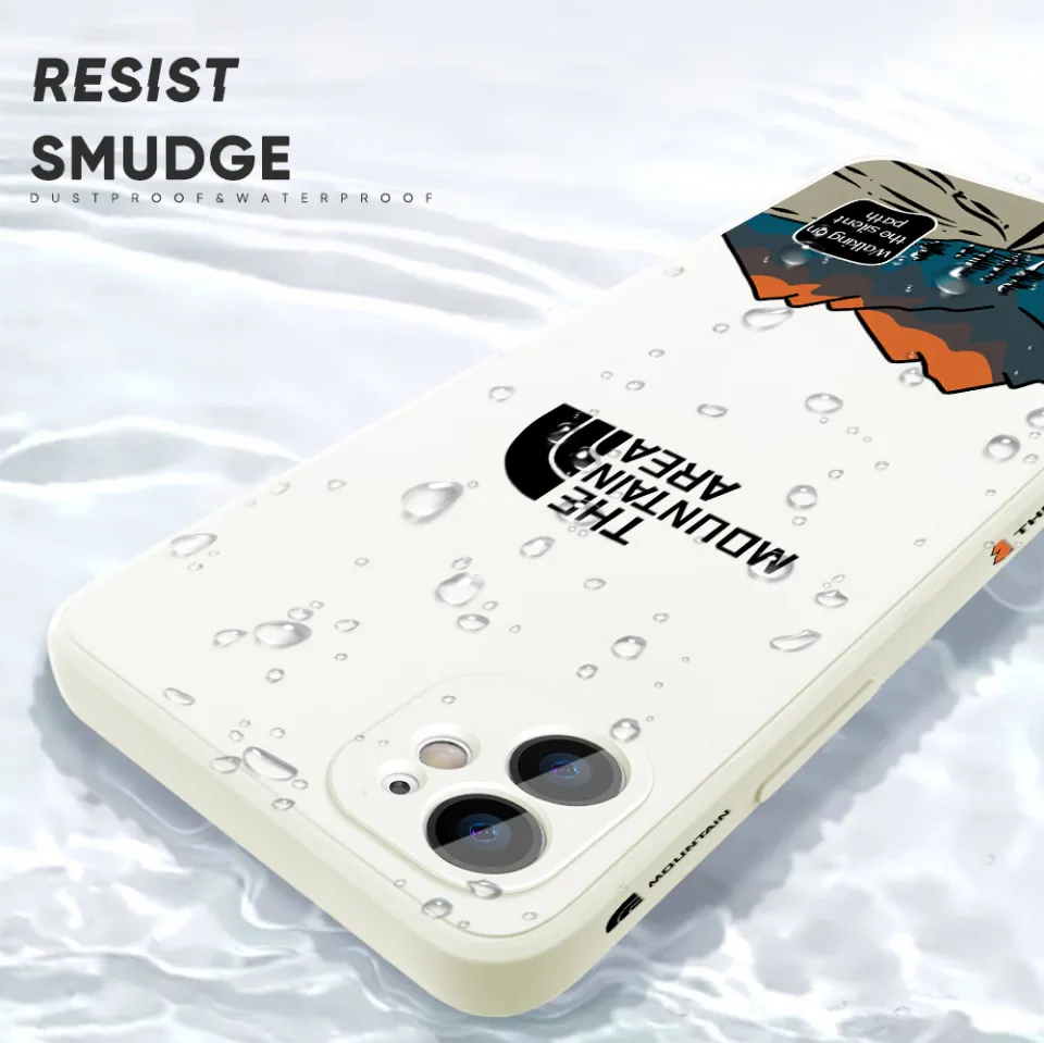 Hontinga Casing Case For Realme Pro Case Simple Elegant The Natural  Moutain Area Case Square Original Liquid Soft Silicone Edge Pattern Case  Full