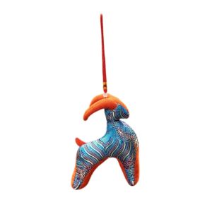 PUZHE Traditional Plush Lamb Doll Pendant Full Stuffed 2027 Year of The Sheep Sheep Mascot Doll Toy Collectible Hand Sewn Goat Ornament Spring Festival