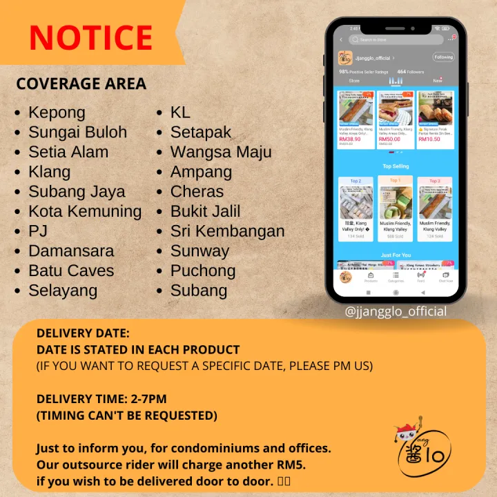 Muslim Friendly, Klang Valley Areas Only! *Delivery on 28/10* Signature ...