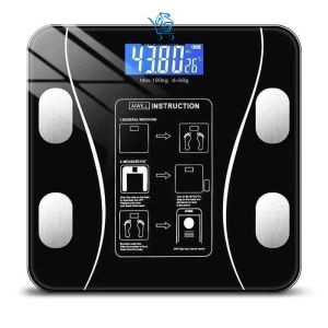 SR99. Smart Fat Scale Penimbang 79in1 Function Bluetooth Smart Weight Scale LCD Screen Intelligent Digital Fat Scale