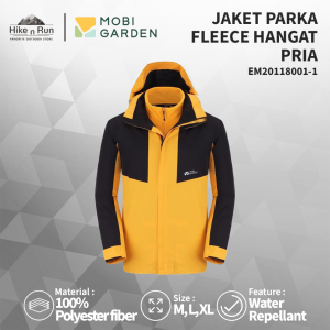 Jaket Windbreaker Fleece Hangat Outdoor Pria Mobi Garden NM20118007-1 EM20118001-1 Warm Jacket Camping Travelling 3 In 1