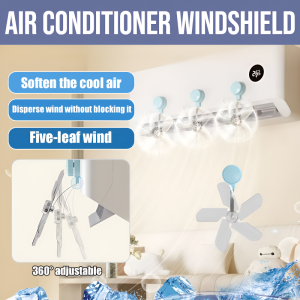New Air Baffle Windproof Gear Plate Hanging Machine Comb Blower Air Conditioner Windshield Adjustable Prevent Direct Wind Air Baffle Block Multiple Adjustable Angles 空调挡风板