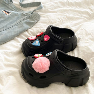 Free Shipping Cute Thick-Soled EVA Clogs For Women New Summer Style Suitable For Outdoor Wear With A Non-Slip Design And A Closed-Toe Style