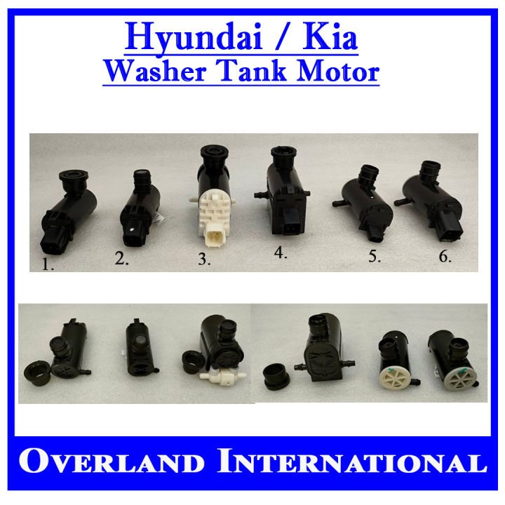 Autobrother Windshield Washer Pump (Front/Rear) For Hyundai & Kia – 98510-1C100, 98510-2J000, 98510-26100
