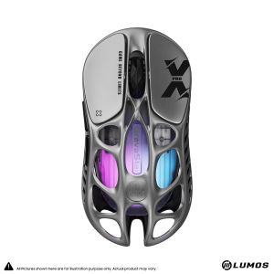 GravaStar Mercury X Pro 8K Wireless Gaming Mouse Superlight Highly Sensitive PAW3950 - Interstellar Silver