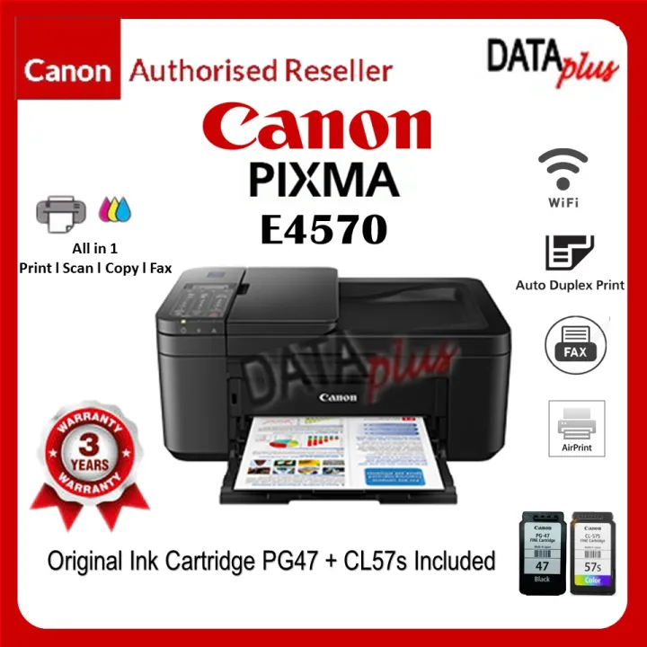 Canon PIXMA E4570 Wireless All-In-One With Fax Printer *** e410 e470 e3370 mg3070s E4270***