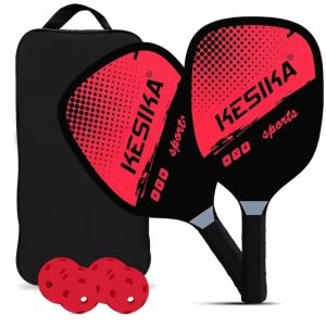 [SG stock Fast Shipping]Pickleball Racquet Honeycomb Composite Paddles 4 Balls Paddle set Professional Racquets Training Sports Beginner Lightweight Indoor Outdoor