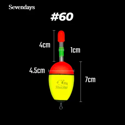 Round Float Fishing Pelampung Pancing #10-#80 Fluorescent Light Tackle Accessories Apung Umpan Kolam Air Top Bait Water