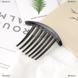 [COD] Biubiuni 5 7 Răng Nhựa Tóc Clip Cho Phụ Nữ Cổ Điển Sáng Tạo Mũ Nón Tóc Màu Đen Lược Ma Thuật Tóc Lược Tóc Clip Hàn Quốc Công Cụ Tạo Kiểu