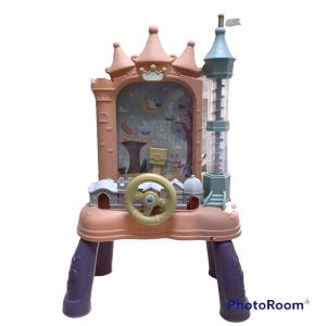 Đồ chơi máy hứng bi máy  Game bắt đậu hình lâu đài kèm vô lăng ô tô chuyển động có đèn có nhạc cho trẻ em