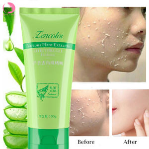 Aloe Vera exfoliating Gel 100g Face Exfoliating Cream Scrub Peeling Gel Moisturizing Whitening Facial Cleanser Acne Blackhead Treatment Remove Deep Exfoliator Gel Smooth Skin Care