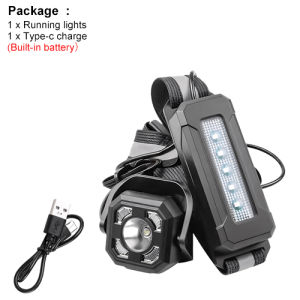 ASAFEE YD-10 Chest Running Light Dual Front & Rear LEDs Type-C Rechargeable Waterproof Safety Lamp