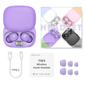 หูฟังบลูทูธ5.3หน้าจอดิจิตอลกันน้ำหูฟังบลูทูธไร้สายชุดหูฟังบลูทูธแนวสปอร์ตแบตเตอรี่อายุการใช้งานยาวนานพิเศษหูฟังบลูทูธหูฟังอินเอียร์คริสตัลใสแบตเตอรี่อายุการใช้งานยาวนานเสียบหูหูฟังบลูทูธ