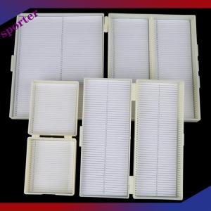 Sporter พลาสติก Microscope SLIDE BOX 25/50/100pcs กล่องเก็บของชีวภาพ