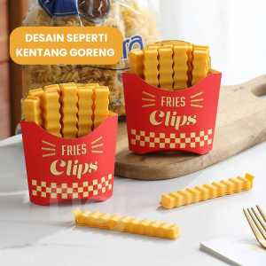 tokomumer PENJEPIT KEMASAN KENTANG klip sisa makanan klip kemasan isi 12 snack klip tempelan kulkas  K042