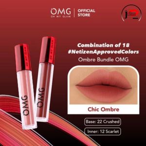 [[FLASH SALLE]] OMG Set Paket Lipstik Ombre Mattelast | Multi-Pak Warna Pink Ombre Elegan | Makeup Lip Terlaris  [[jelita lips store]]