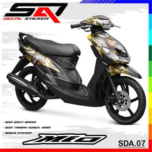 Stiker Full Body MIO SPORTY MIO SMILE - Decal Sticker Variasi Motor MIO Bisa Custom Nama SDA.07