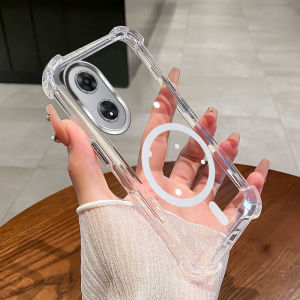 [ Shockproof ]Case For OPPO A58 A78 4G 5G Phone Case 2025 New Magnetic design aesthetic Case SZ15