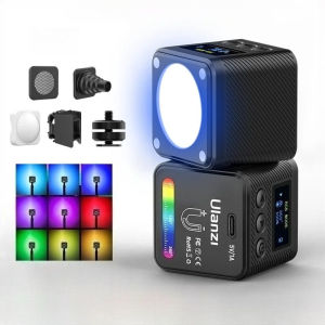 Ulanzi L2 RGB Mini COB Video Light 360° Full Color Magnetic Light with Diffuser for DSLR Camera Lightning Photography Vlog Live