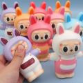 🔥NEW🔥 Labubu Stress Relief Squishy Toy PU Slow Rebound Decompression Toy Pinch Le Collection Doll Thailand Hot Selling La Boo Boo Relaxing Toys. 
