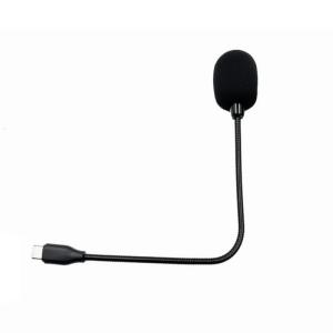 Gooseneck Microphone Type C with IC Chip 20Hz-16KHz Frequency Response Omnidirectional Mic & Windproof Sponge Cover