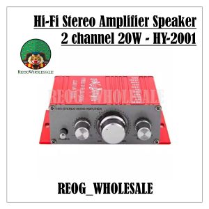 Hi-Fi Stereo Amplifier Speaker 2 channel 20W - HY-2001