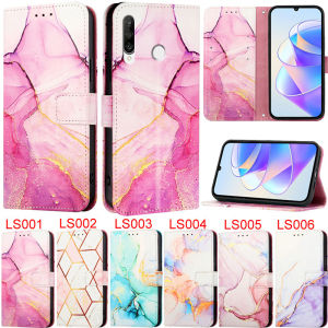 Luxury Casing For Huawei P30 Lite P20 Lite Pura 70 Pro Honor 10 Lite Nova 6 SE Honor 20 Pro Y9 Prime 2019 Mate 60 P Smart Z Retro Wallet Soft Marble Leather Flip Cover Phone Case