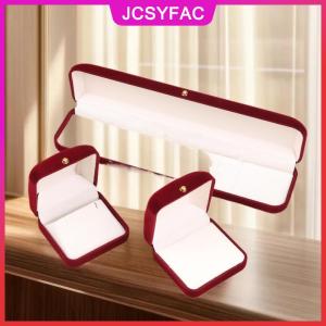 JCSYFAC Đổ xô Vàng Khóa hộp trang sức mặt dây chuyền vòng Vòng cổ bông tai vòng đeo tay Hiển thị hộp lưu trữ cảm xúc sang trọng bao bì hộp