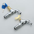 AU Zaokang washing machine faucet, brass body, quick-open outdoor key faucet, single cold water, suitable for gardens, parks, vegetable patches, and balconies. 