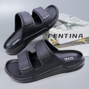 FENTINA Sandal Platform Pria Tinggi Sandal Pria Kekinian Dewasa Sandal Cowok Pria Sandal Slide Pria Sendal Flat Selop Rumah