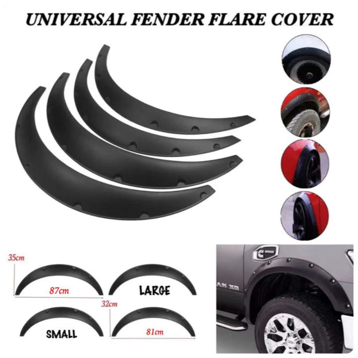 OCPA【Ready Stock】4Pcs/Set Universal Flexible Car SUV Offroad Fender