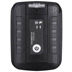 Battery Adapter with LED Light for 18V Li-ion Battery Dual USB Output Converter for Makita