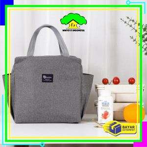 MI-T43 Tas Bekal Lunch Cooler Bag Box Anti Air Makanan Alumunium Foil / Tas Kotak Makanan / Lunch Bag / Tote Bag Bekal