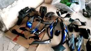 FULL SET BODY HALUS KASAR HONDA SUPRA X125 NEW / KOMPONEN PERLENGKAPAN BODI MOTOR SUPRA X 125 BATMAN