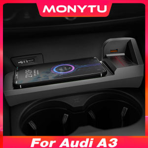 For Audi A3 8v 2014-2020 Car Wireless Charger Fast Cell Phone Charging Plate Adapter Interior Modification Products Accessories