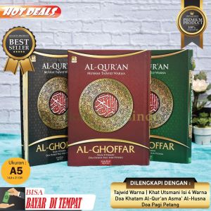 Mushaf Al Quran Tajwid Warna Al-Ghoffar A5 Tanpa Terjemah Disertai Doa Dzikir Pagi Petang