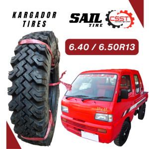 KARGADOR TIRE 6.40/6.5 RIM 13 10 PR MIX LUG TIRE RUSCO TIRE FREE INNERTUBE SAIL TIRE RUSCO TIRE
