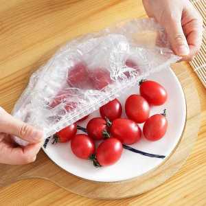 (Star) 1pack Karet Plastik Penutup Makanan Buah / Food Plastic Wrap Cover